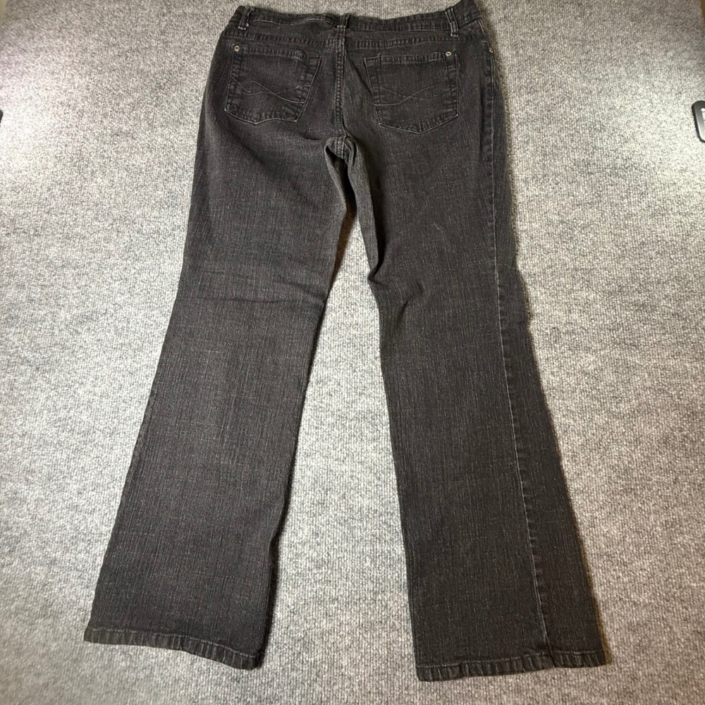 Faded Glory Petite 10 Black Stretch Bootcut Jeans Women's Classic‎ Fit - Picture 3 of 9